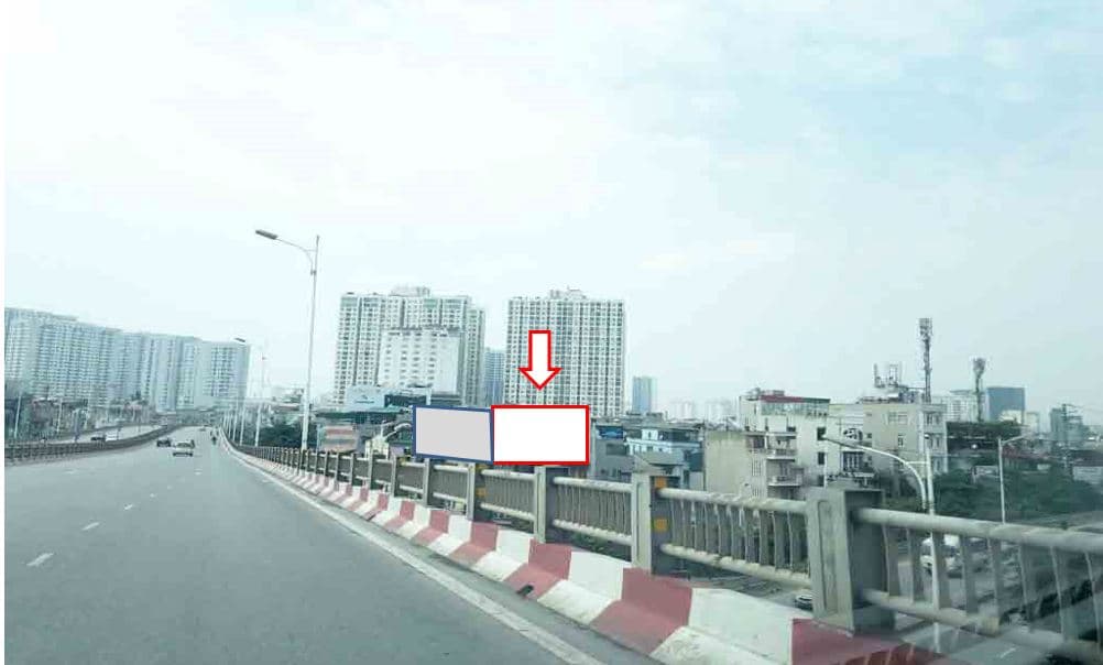 Pano Cầu Vĩnh Tuy - hướng đi Times City