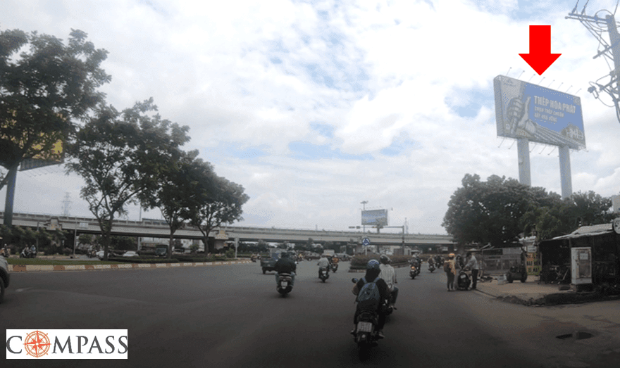 [Compass khảo sát] QL13 B2. Vòng xoay cầu Bình Lợi