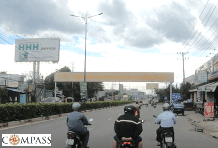 [Compass khảo sát] QL13 B46. Trụ gần ngã tư cầu Ông Bố