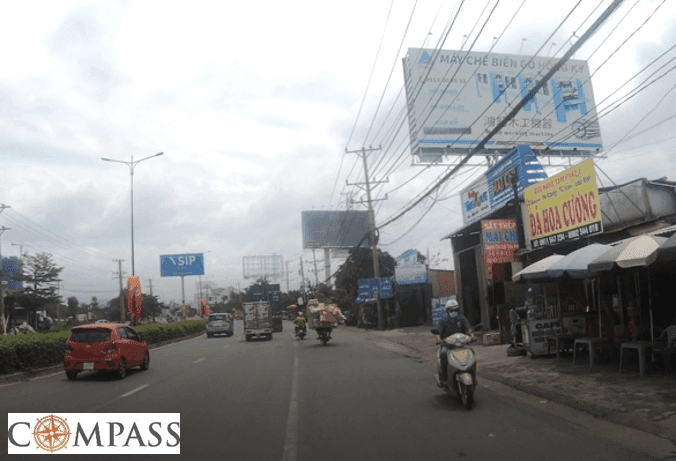 [Compass khảo sát] QL13 B49. Trụ gần ngã tư cầu Ông Bố