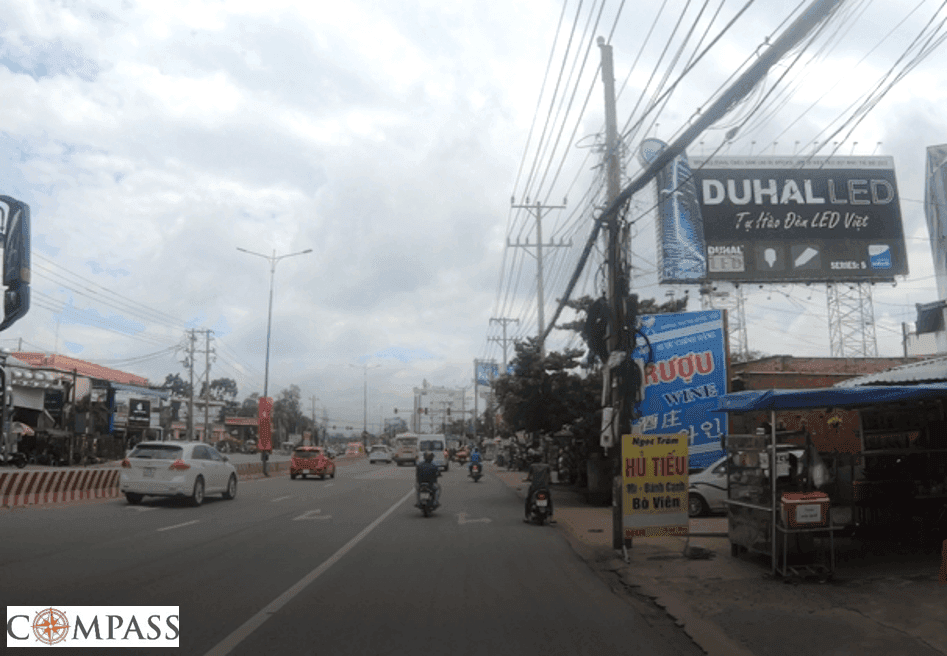 [Compass khảo sát] QL13 B54. Trụ gần ngã tư QL13 – Nguyễn Văn Tiết – Bùi Hữu Nghĩa