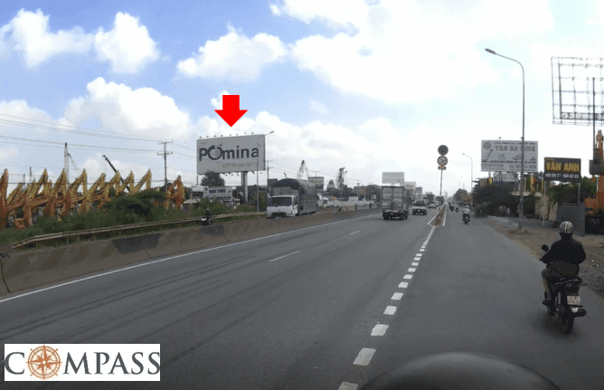 [Compass khảo sát] QL1A B5. Trụ showroom xe Xương Lợi