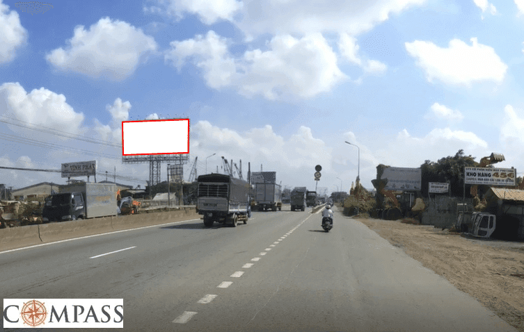 [Compass khảo sát] QL1A B7. Trụ trạm xăng dầu Bình An + 100m