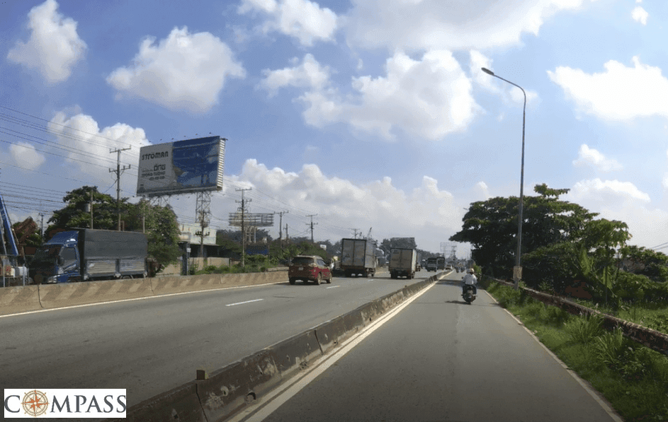 [Compass khảo sát] QL1A B8. Trụ khu công nghiệp dệt may Bình An
