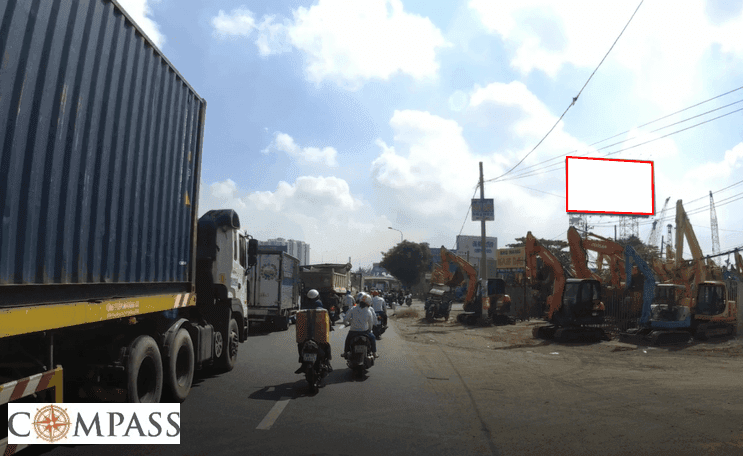 [Compass khảo sát] QL1A B14. Trụ ngã ba Tân Vạn (P)