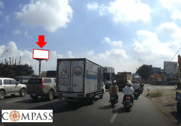 [Compass khảo sát] QL1A B15. Trụ ngã ba Tân Vạn (T)