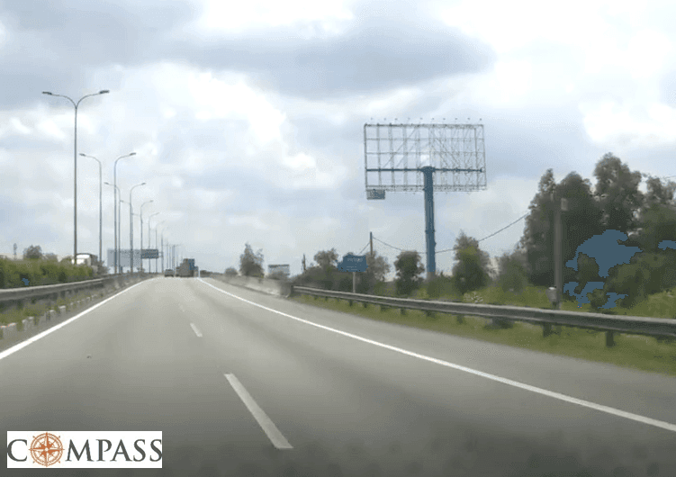 [Compass khảo sát] CT LT - DG B54. Trụ trạm thu phí Long Phước + 440m (P) 