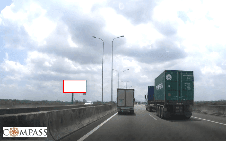 [Compass khảo sát] CT LT - DG B55. Trụ trạm thu phí Long Phước + 820m (T) 