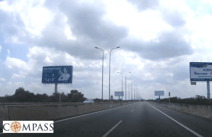 [Compass khảo sát] CT LT - DG B57. Trụ trạm thu phí Long Phước + 1.15km (T) 