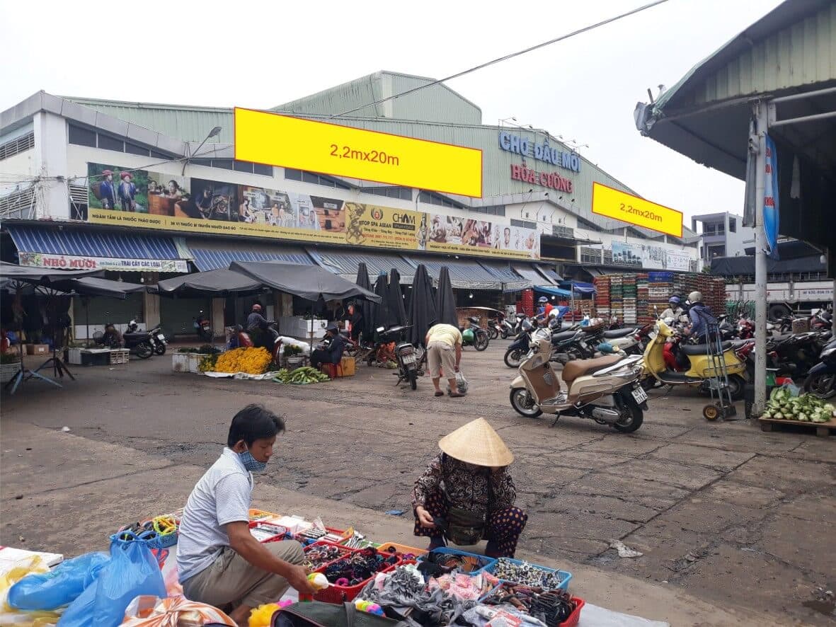 2 bảng chợ đầu mối Hoà Cường VT1