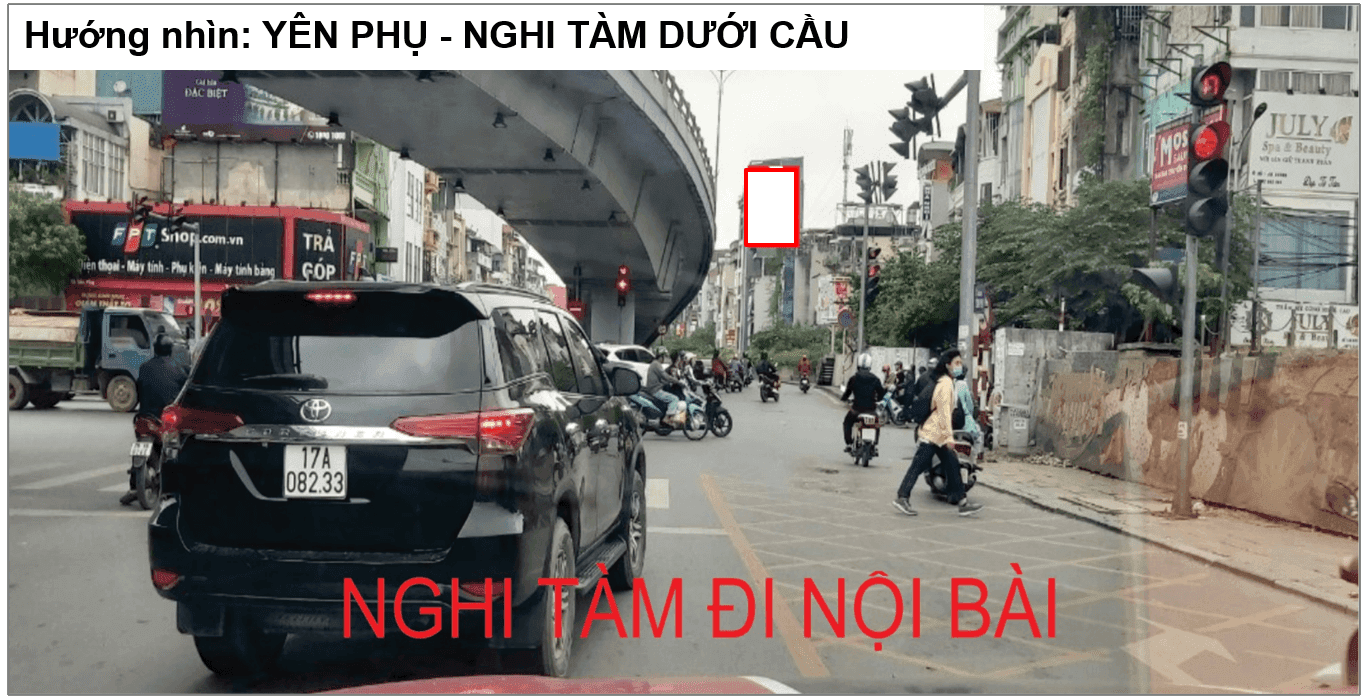 CẦU VƯỢT NGHI TÀM HƯỚNG ĐI SÂN BAY NỘI BÀI