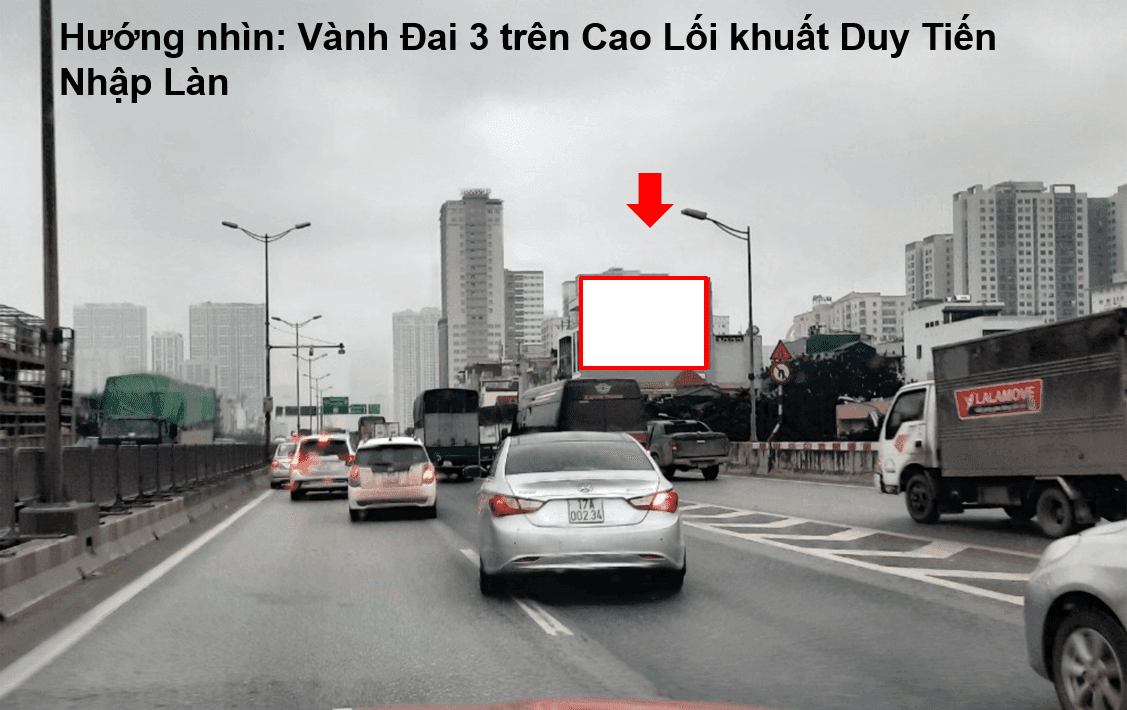 Vành Đai 3 trên cao – Lối  khuất Duy Tiến lên 