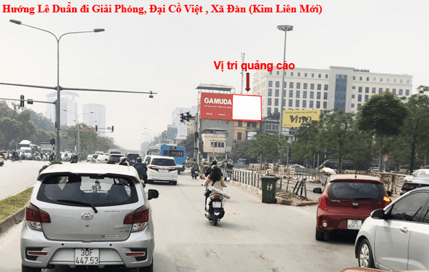 Ngã tư Giải Phóng - Đại Cồ Việt - Lê Duẩn - Xã Đàn